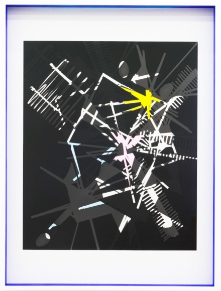 JANET JONES | SPACE JUNK #6 | PHOTOGRAM-SILVER / HAND TINTED | 32.5 X 24.5 INCHES | 2017,  
