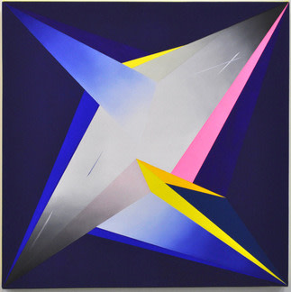 JANET JONES | STARRY-STARRY NITE #1 | OIL AND ACRYLIC ON CANVAS | 24 X 24 INCHES | 2015