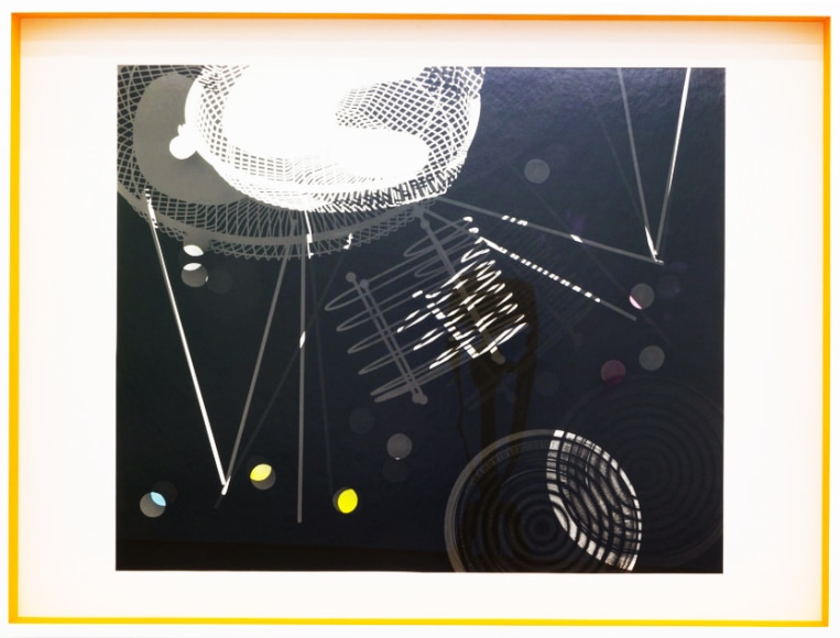 JANET JONES | SPACE JUNK #5 | PHOTOGRAM-SILVER / HAND TINTED | 24.5 X 32.5 INCHES | 2017,  