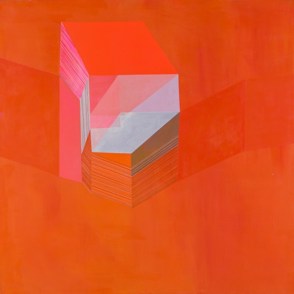 ANTONIETTA GRASSI | OBSELETE OBJECTS FOR DEEP AND FUTILE CONTEMPLATION&nbsp;| ACRYLIC AND INK ON CANVAS | 56&nbsp;x 56 INCHES&nbsp;| 2017