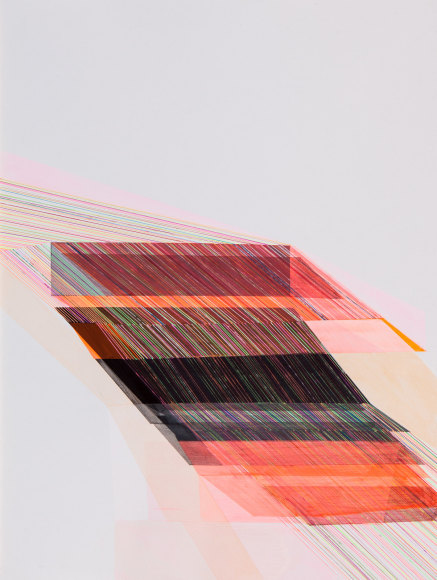 ANTONIETTA GRASSI | SLIP SLIDE | ACRYLIC, INK ON PAPER | 23.6 X 17.7 INCHES | 2021