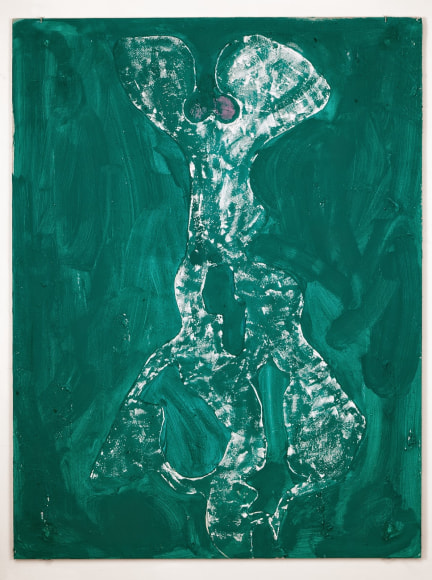 JAY ISAAC | UNTITLED | ACRYLIC, SAND, CHALK, LASER COPY AND GEL MEDIUM ON DRYWALL | 36 X 48 INCHES | 2015