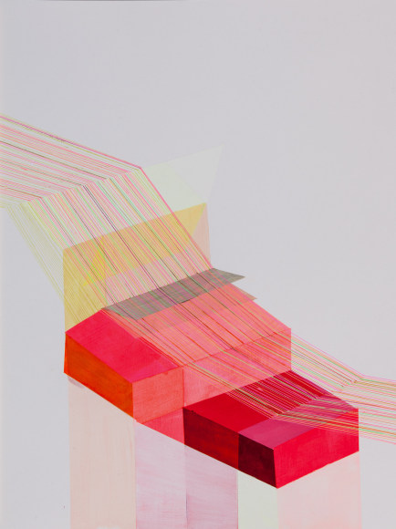 ANTONIETTA GRASSI | POSTING 10 | ACRYLIC, INK ON PAPER | 18 X 24 INCHES | 2021