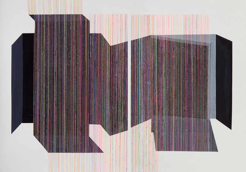 ANTONIETTA GRASSI |&nbsp;CHROMASTATIC&nbsp;(dyptich) | ACRYLIC AND INK ON PAPER | 30 X 35 INCHES |&nbsp;2019