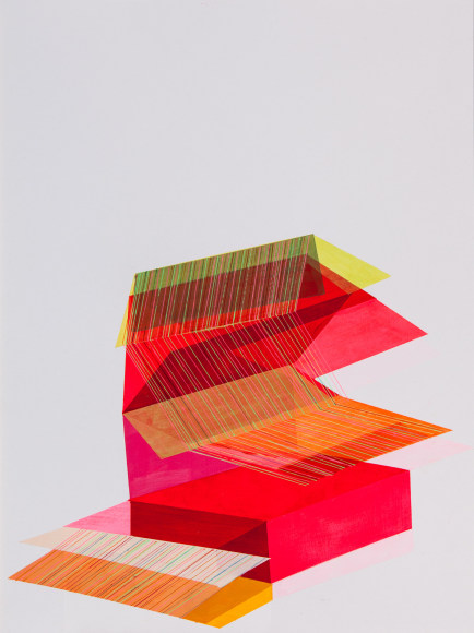 ANTONIETTA GRASSI | POSTING NO. 10 | ACRYLIC, INK ON PAPER | 23.6 X 17.7 INCHES | 2021