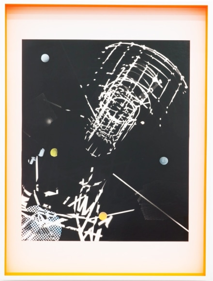 JANET JONES | SPACE JUNK #2 | PHOTOGRAM-SILVER / HAND TINTED | 32.5 X 24.5 INCHES | 2017,  