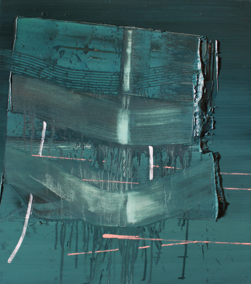 SCOTT EVERINGHAM | JEALOUS ANKLE | HUILE SUR TOILE | 34 X 30&nbsp;POUCES | 2015