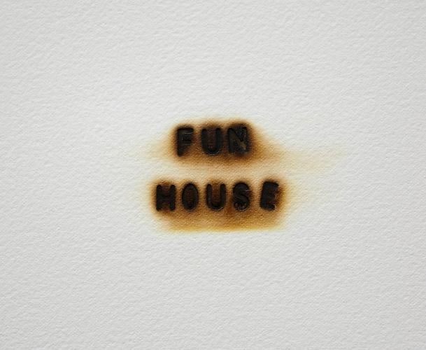 ADRIAN GÖLLNER | "FUN HOUSE" (DETAIL) FROM "SONGS THAT GOT STUCK IN MY HEAD" | MIXED MEDIA ON PAPER | 19 X 26 INCHES | 2010