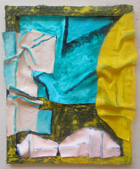SOJOURNER TRUTH PARSONS | REALLY COLOURFUL | COLLAGE, SAND, LINEN, ACRYLIC ON CANVAS | 16 X 20 INCHES | 2015