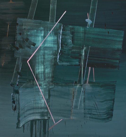 SCOTT EVERINGHAM | SOFT CORE | HUILE SUR TOILE | 50 X 46 POUCES | 2015