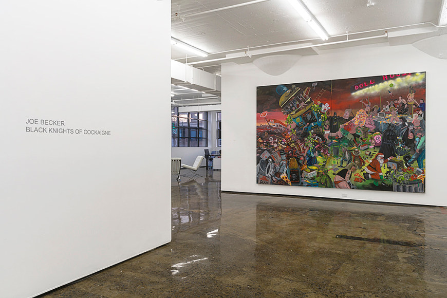 JOE BECKER | BLACK KNIGHTS OF COCKAIGNE | INSTALLATION VIEW | PATRICK MIKHAIL GALLERY | MONTRÉAL | 2016