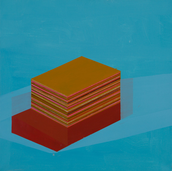 ANTONIETTA GRASSI | GOOD MEMORY STACK NO. 1 | OIL, ACRYLIC, INK ON CANVAS | 24 X 24 INCHES | 2018