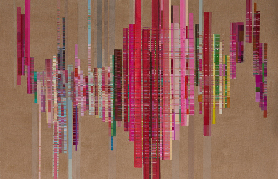 ANTONIETTA GRASSI | ZIP NO. 2 | OIL, ACRYLIC, INK ON LINEN | 56 X 87 INCHES | 2022