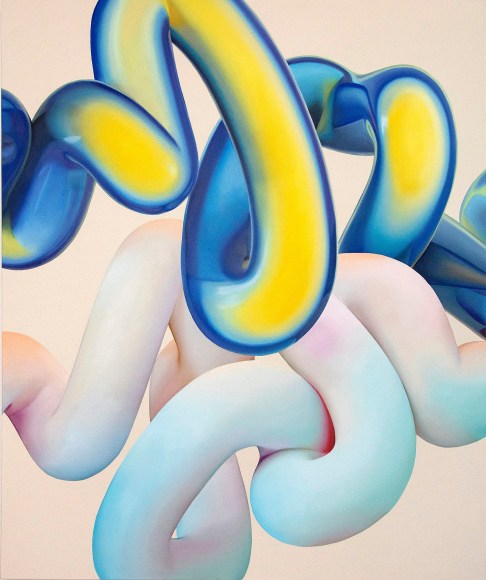 VICKIE VAINIONPÄÄ | SOFT BODY DYNAMICS 62 | HUILE SUR TOILE | 58 X 48 POUCES | 2021