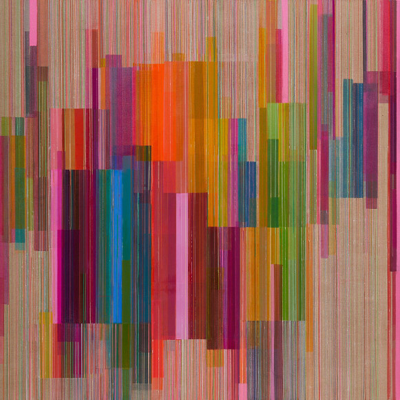 ANTONIETTA GRASSI | SALVAGE | OIL, ACRYLIC, INK ON CANVAS | 56 X 56 INCHES | 2022