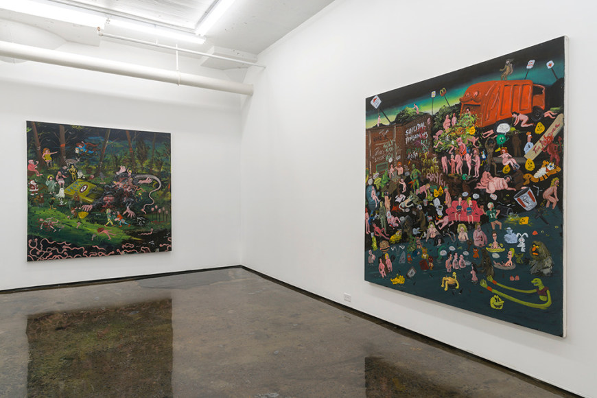 JOE BECKER | BLACK KNIGHTS OF COCKAIGNE | INSTALLATION VIEW | PATRICK MIKHAIL GALLERY | MONTRÉAL | 2016