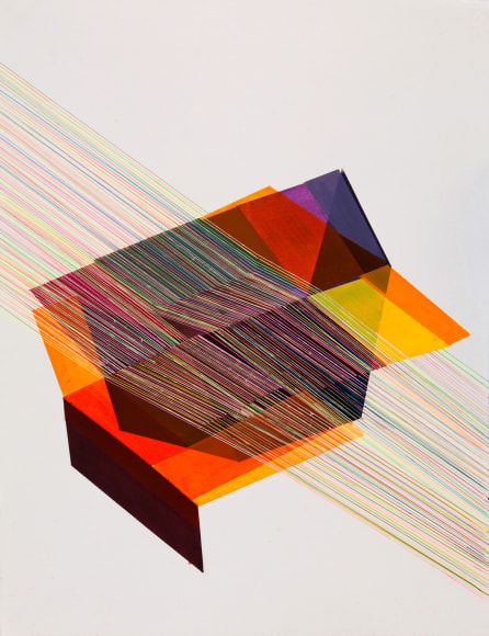 ANTONIETTA GRASSI | SKIM | ACRYLIC, INK ON PAPER | 20 X 26 INCHES | 2020