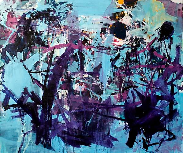 ANDREW SMITH | FEEDING | HUILE ET ACRYLIQUE SUR TOILE&nbsp;| 60 X 78 POUCES |&nbsp;2012