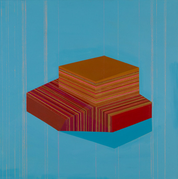 ANTONIETTA GRASSI | FILLING&nbsp; | OIL, ACRYLIC, INK ON CANVAS | 36 X 36 INCHES | 2018