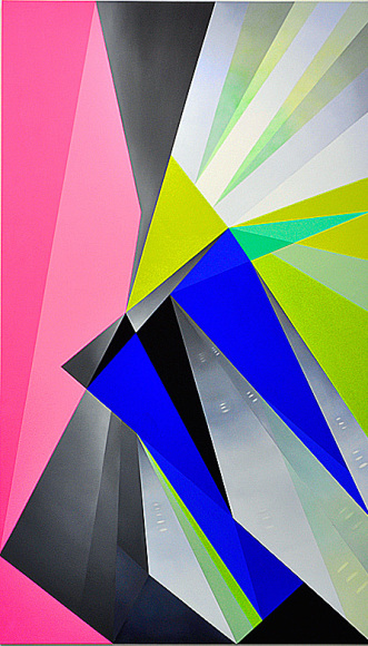 JANET JONES | PLAYTIME #2 | HUILE ET ACRYLIQUE SUR TOILE | 54 X 98 POUCES | 2015 ,  