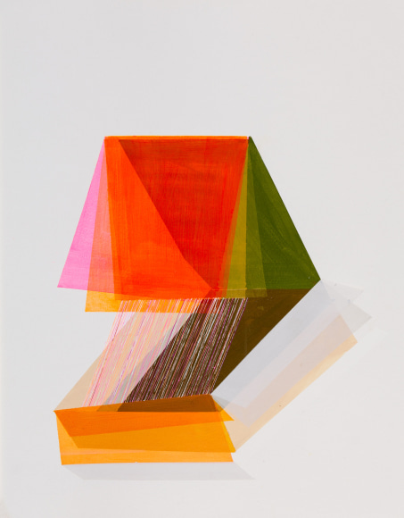 ANTONIETTA GRASSI | POSTING NO. 8 | ACRYLIC, INK ON PAPER | 24.6 X 19.6 INCHES | 2021