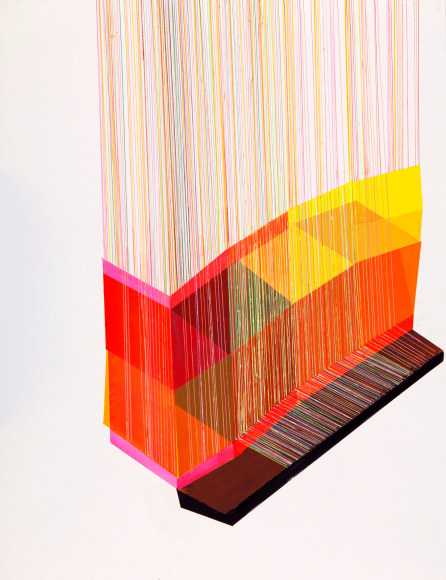 ANTONIETTA GRASSI | SPIN UP | ACRYLIC AND INK ON PAPER | 20 X 26 INCHES | 2020, &nbsp;