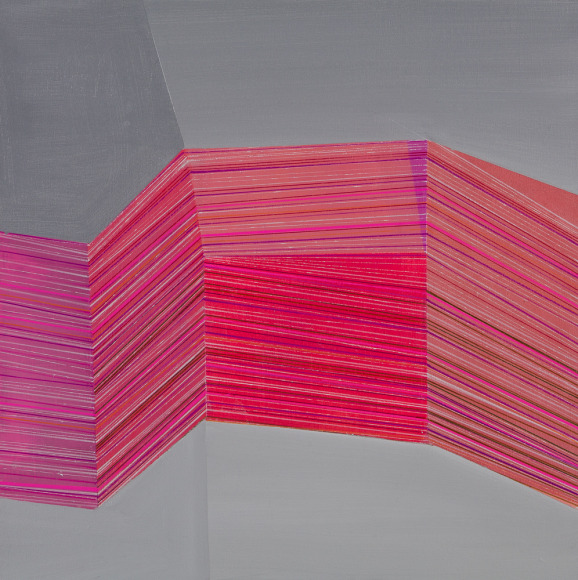 ANTONIETTA GRASSI | STACK | ACRYLIC, INK ON CANVAS | 24 X 24 INCHES | 2018