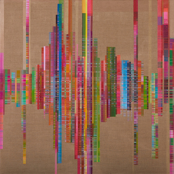 ANTONIETTA GRASSI | ZIP NO. 1 | OIL, ACRYLIC, INK ON LINEN | 72 X 60 INCHES | 2022