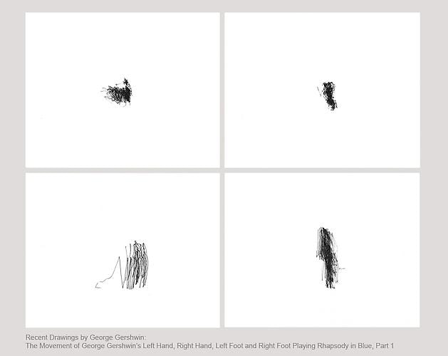 RECENT DRAWINGS BY GEORGE GERSHWIN