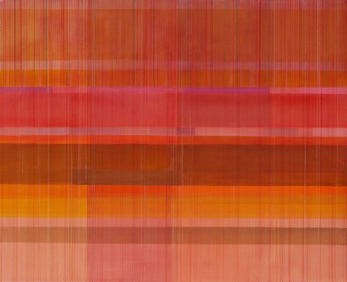 ANTONIETTA GRASSI | GLITCH | OIL, ACRYLIC, INK ON CANVAS | 44 X 54 INCHES | 2022
