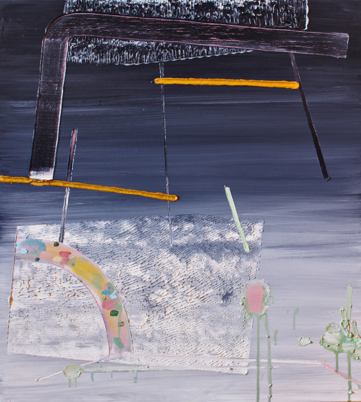 SCOTT EVERINGHAM | PLATFORMED | HUILE SUR TOILE | 30 X 26 POUCES | 2015,  