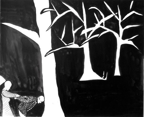 Blackout, 2004 Ink on Mylar