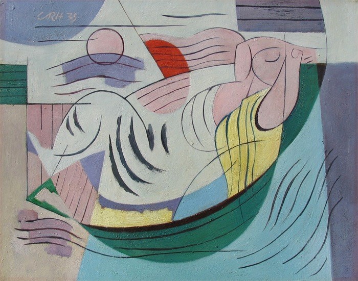 Carl Holty, Female Bather by the Sea