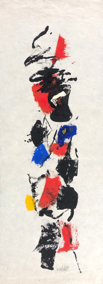 Sold untitled abstraction by John Von Wicht.