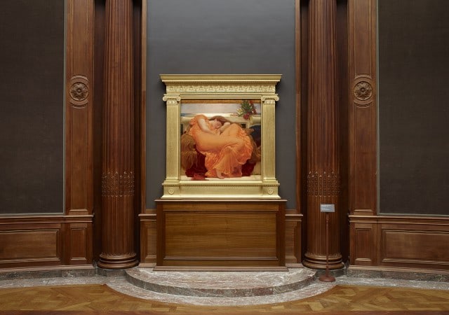 "Flaming June," by Frederic Leighton, on display at The Frick Collection in New York in 2015 (courtesy of The Frick Collection)
