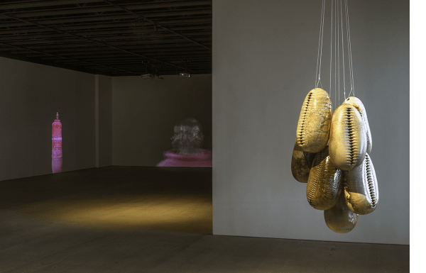 Installation view, Simone Leigh: I ran to the rock to hide my face the rock cried out no hiding place, Kansas City Art Institute
