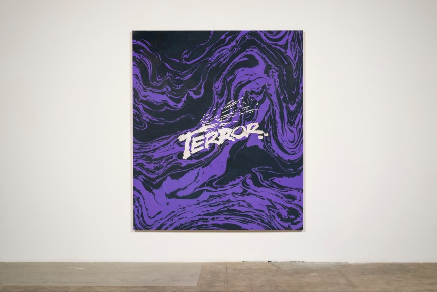 Installation view of Andrew Brischler "Storms"