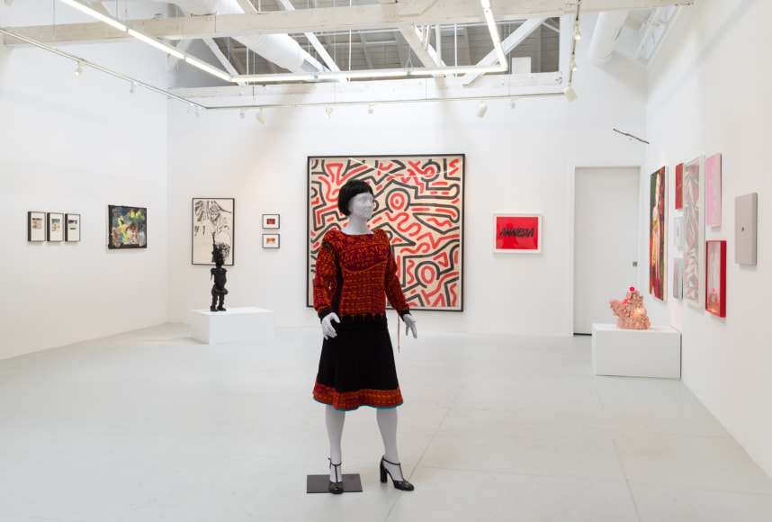 Installation view of "Flaming June VII (Flaming Creatures)"