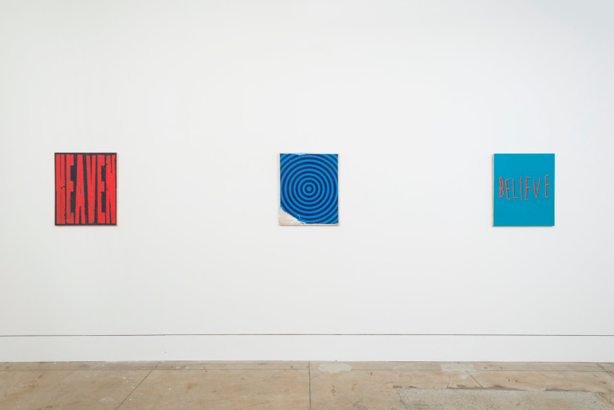 Installation view of Andrew Brischler Storms