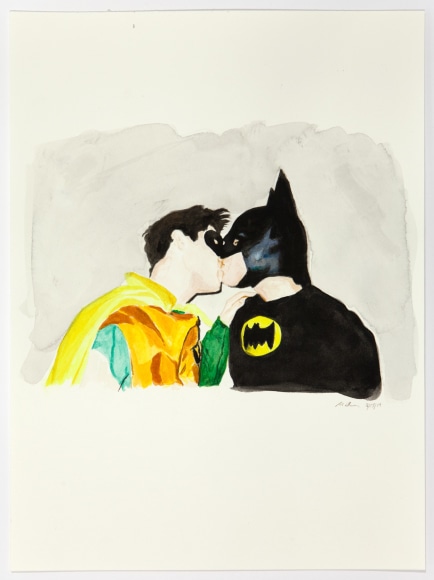 So THAT'S how it is in their family, 2014, Watercolor on paper