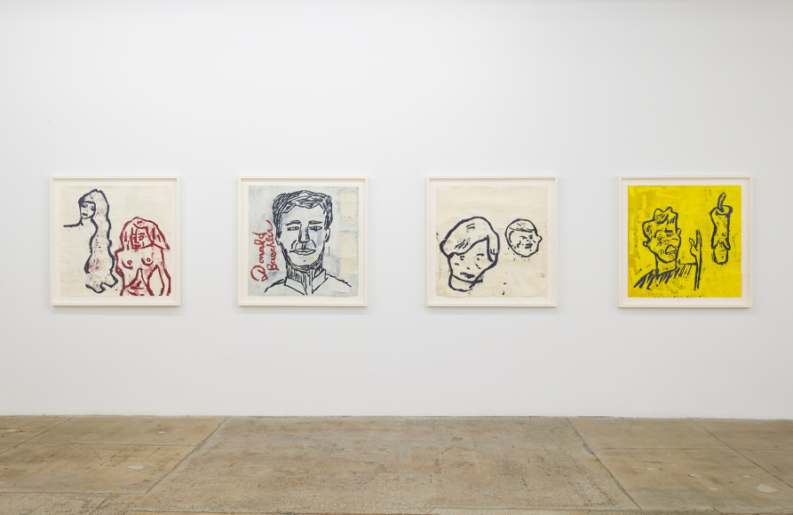 Installation of Donald Baechler Early Work 1980 - 1984