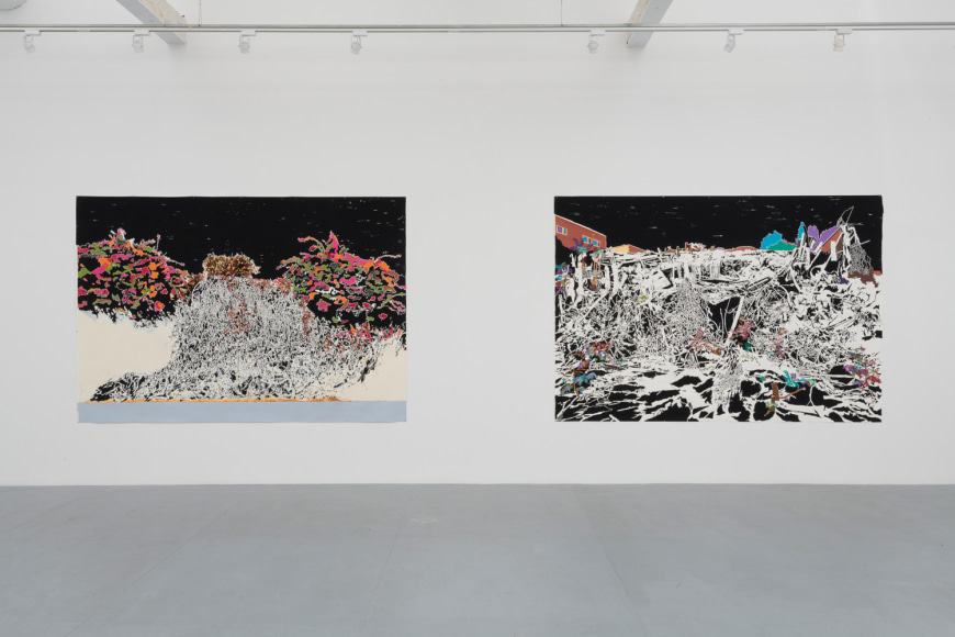 Installation view of "Vague Terrains/Urban Fuckups".