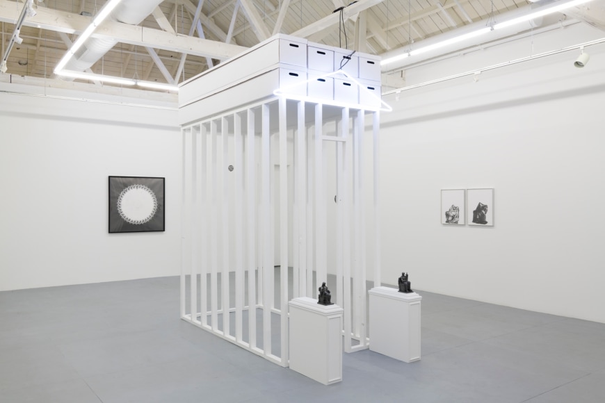 Installation view of Yuval Pudik's "Such, Such Were the Joys" 