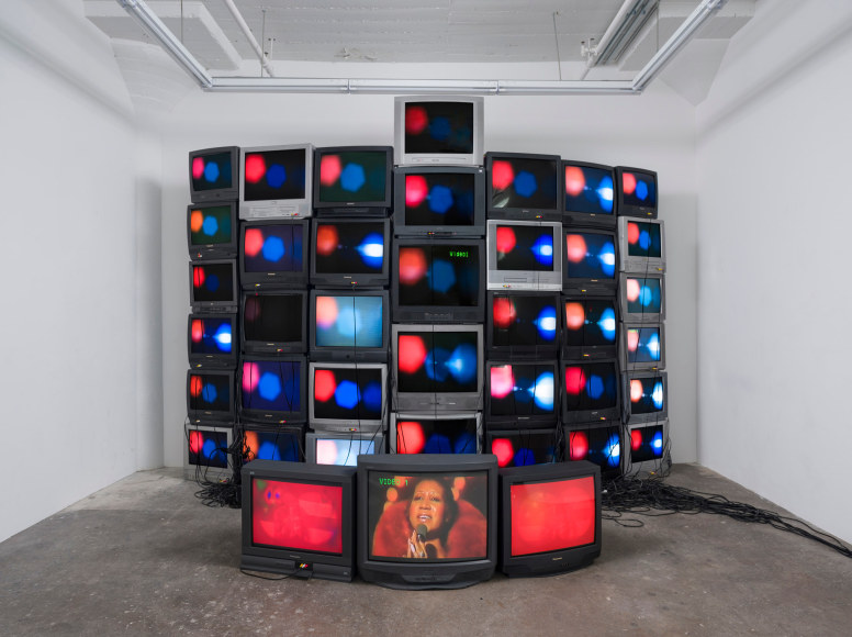 God Bless America, 2016, Edition 1 of 5 + 2 AP, 3 channel video, 45 monitors