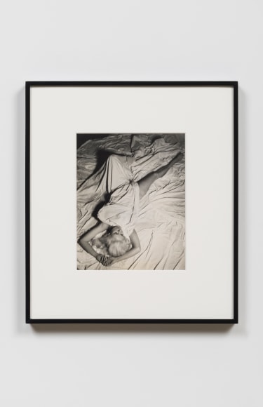 Bunny in bed covered by a sheet, 1963