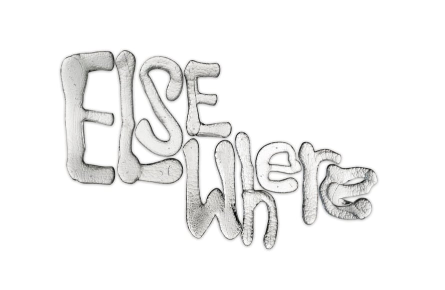 Rob Wynne Elsewhere, 2024 Poured and mirrored glass 31 x 48 in (78.74 x 121.92 cm)