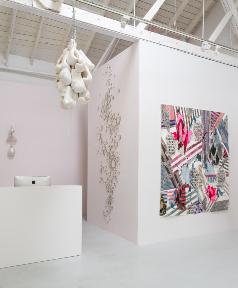 Installation view of "Flaming June VII (Flaming Creatures)"
