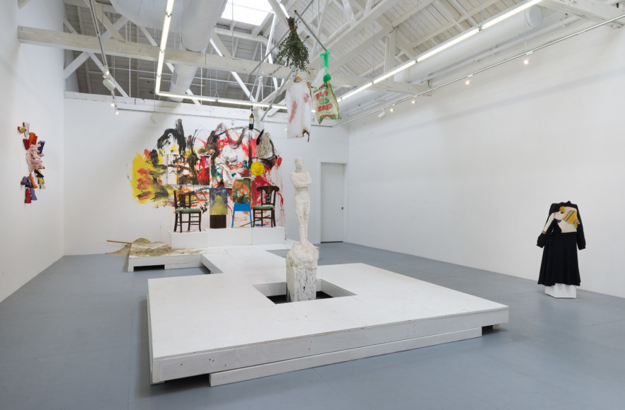 Installation view of Los Super Elegantes "I Am The Door"