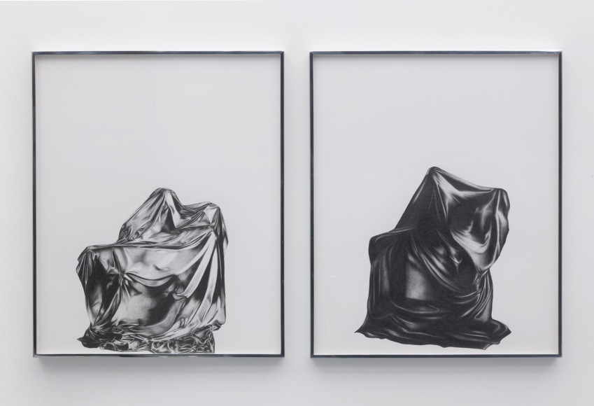 Installation view of Yuval Pudik's "Such, Such Were the Joys"