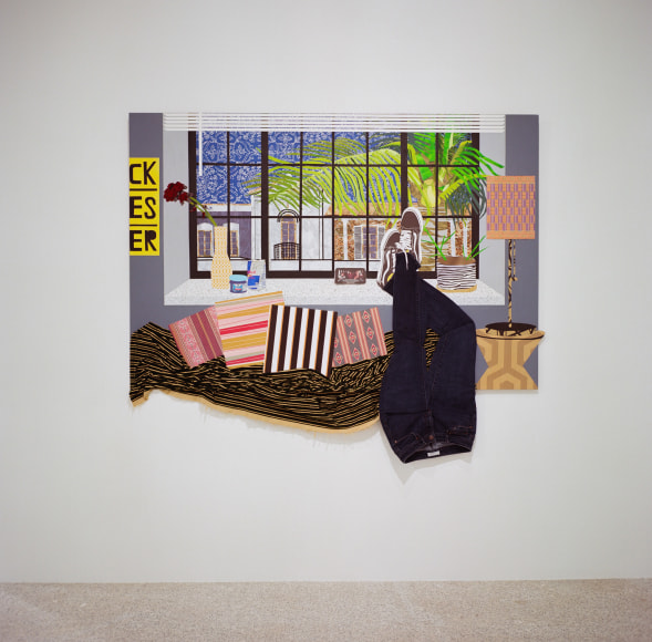Installation view Selections from the New Wave Residents: Estelle Maisonett, Joiri Minaya, Renzo Ortega and Asser Saint-Val, (2021)